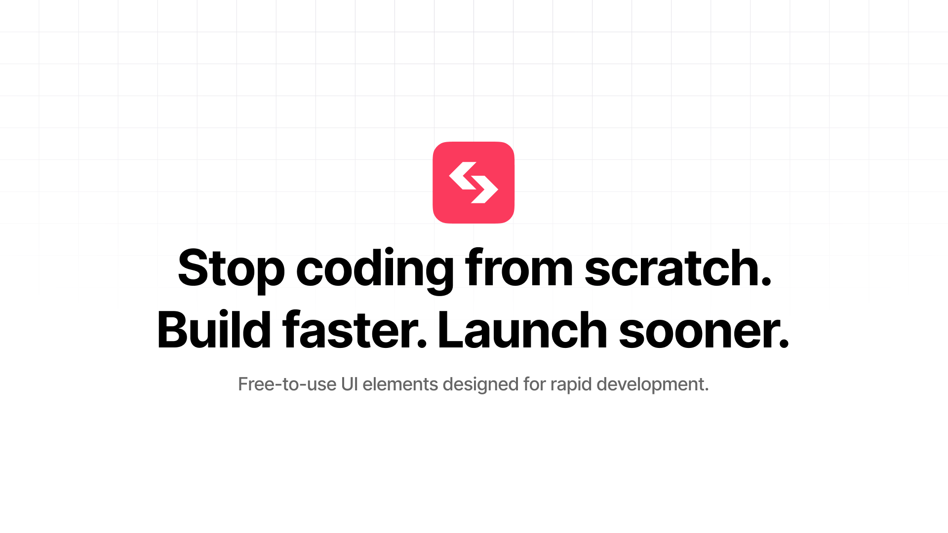 SyntaxUI - Stop coding from scratch. Build faster. Launch sooner.